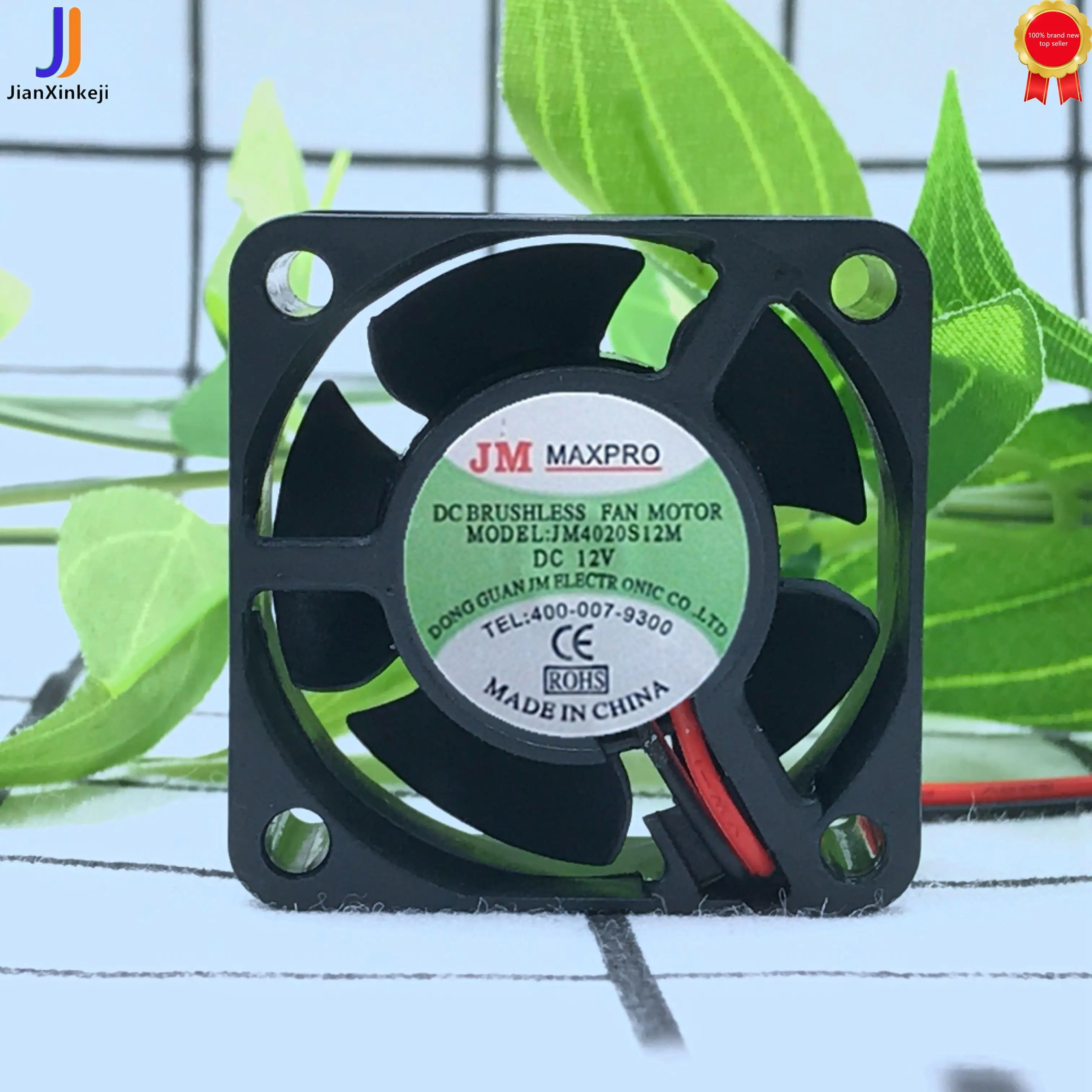 1pcs100% orginal new JM MAXPRO JM4020S12M DC12V 4020 4CM 2-wire oil-containing silent cooling fan