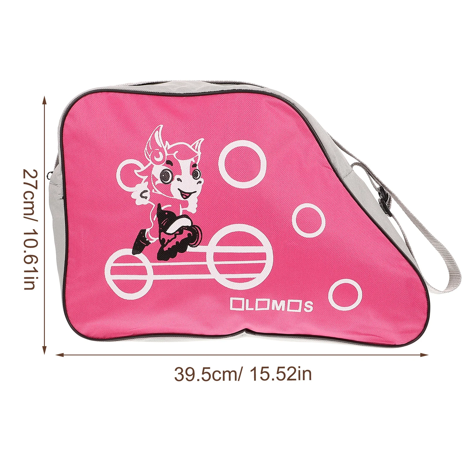 2Pcs Skates Storage Bag Large Oxford Cloth Durable Roller Skates Shoe Pouch Portable Practical Skating Shoes Organizer