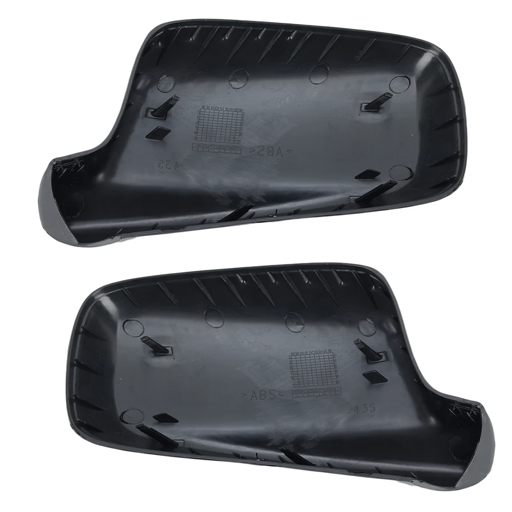 Door Side Mirror Cover For BMW 3 Series E46 2000-2006 2-Door Model 7 Series E65 E66 E67 2001-2008 Black With Buckle Replacement