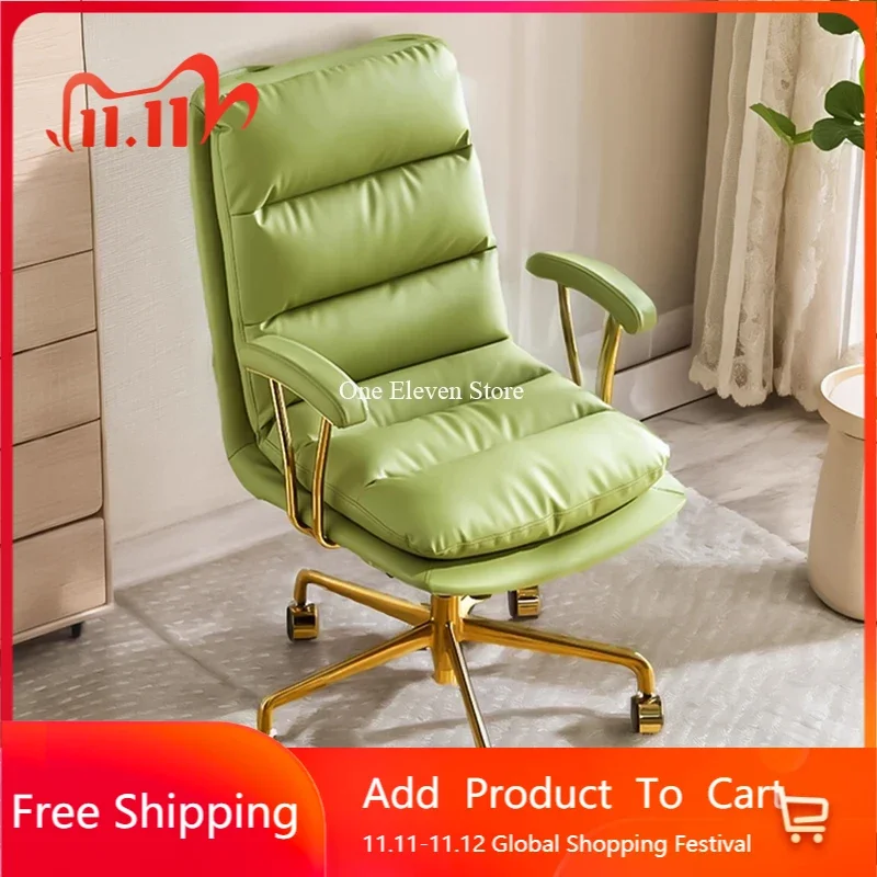 

Recliner Desk Office Chair Computer Ergonomic Arm Living Room Game Chair Swivel Vanity Silla De Escritorio Furniture Armchair