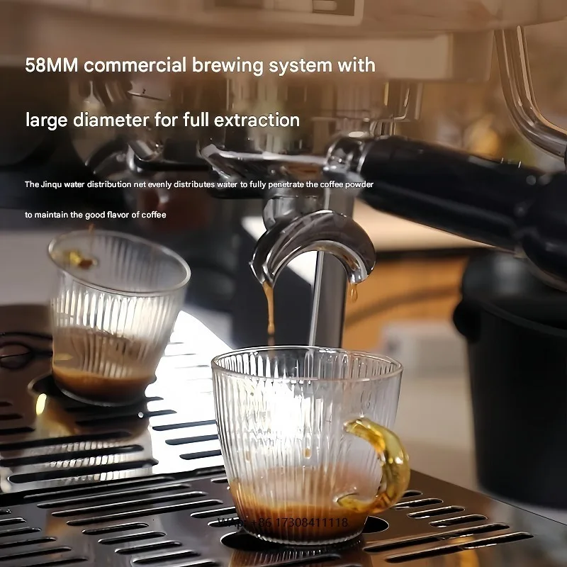 Stainless Steel Coffee Machine Set, Commercial-Grade Durability & Easy Maintenance