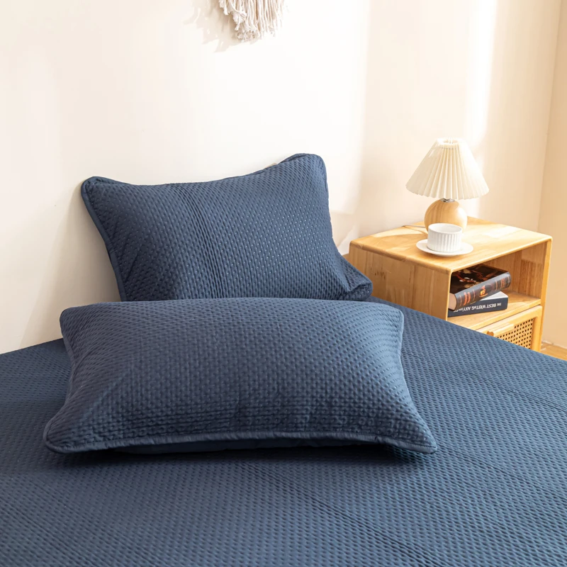 Solid Color Quilted Mattress Cover Thicken Skin-friendly Bed Cover for Home Bed Queen/King Size Mattress Protector 매트리스 커버
