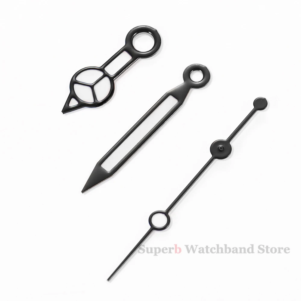 NH35 NH36 7S26 7S36 4R35 4R36 Watch Hands Black Blue Silver Red Green Hands Green Luminous 7.5*12*12.5mm Diving Watches Pointers