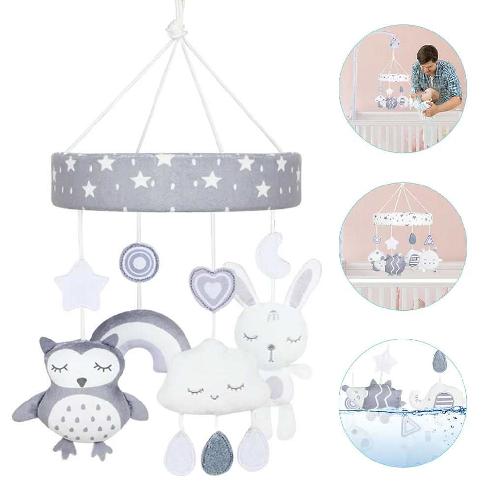 Toys Baby Mobile for Crib Babies Cartoon Nursery Newborn Grey Shower Gift Child