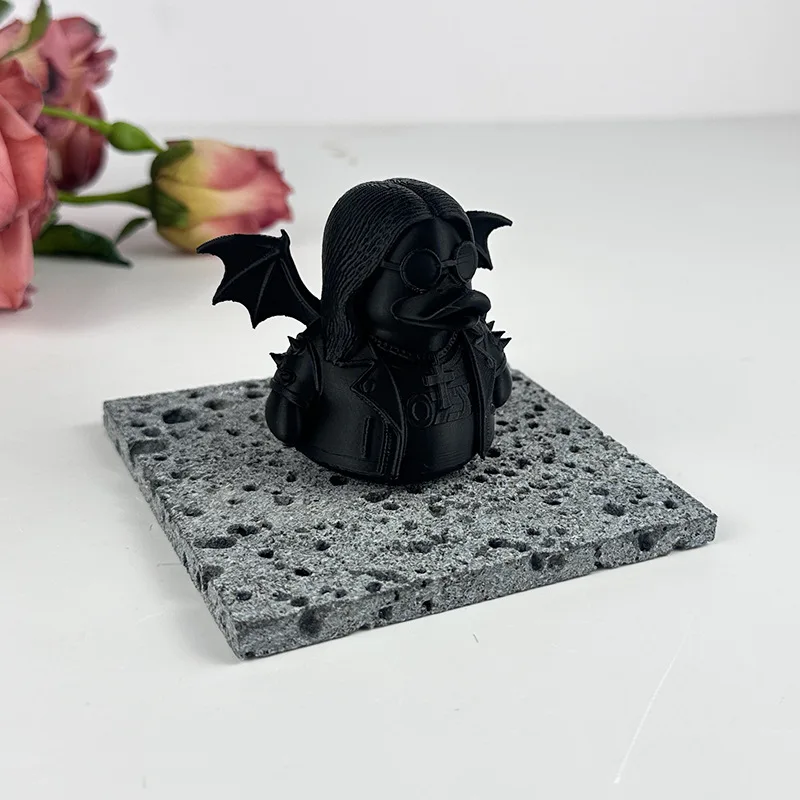 

3D Printed Black Magic Duck Creative Duck Figurines Crafts Fidget Toys 3D Printed Toys Home Decor Desktop Ornament for Girls