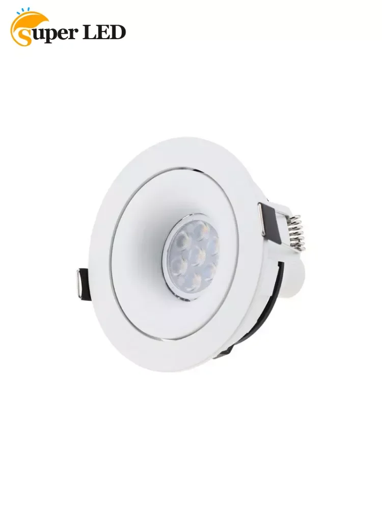 LED Multi MR16 żarówka GU10 eyball oczkowa rama Downlight oświetlenie sufitowe Lampu Siling okrągły czarny biały