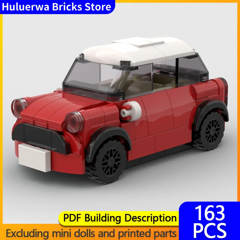 

Модель скоростного гоночного автомобиля MOC, строительные кирпичи Cooper Gen 2, маленький автомобиль, модульная технология, детские праздничные подарки, сборка игрушек, костюм