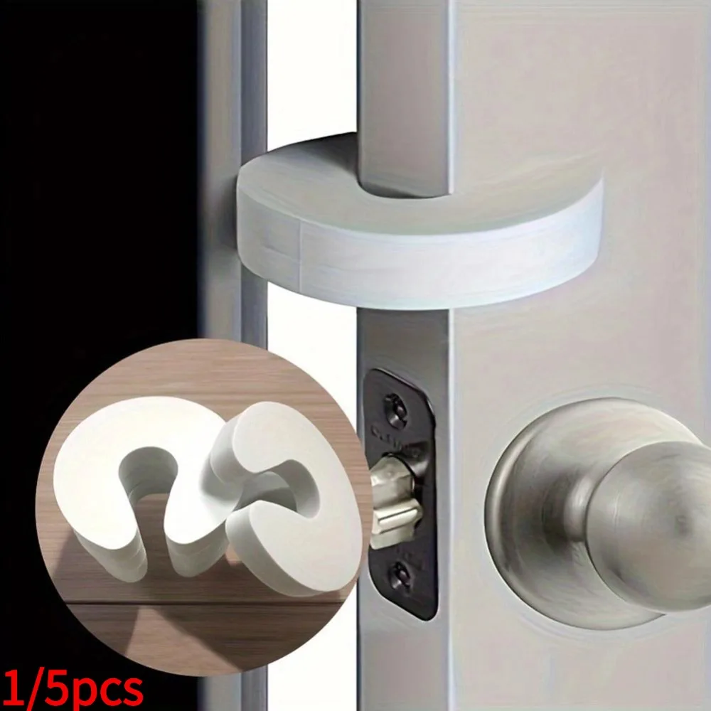 1/5pcs Foam Door Finger Pinch Guard U Shape Baby Safety Door Stopper Anti-Slam Anti-Pinch Hand Protector For Doors Windows Wardr