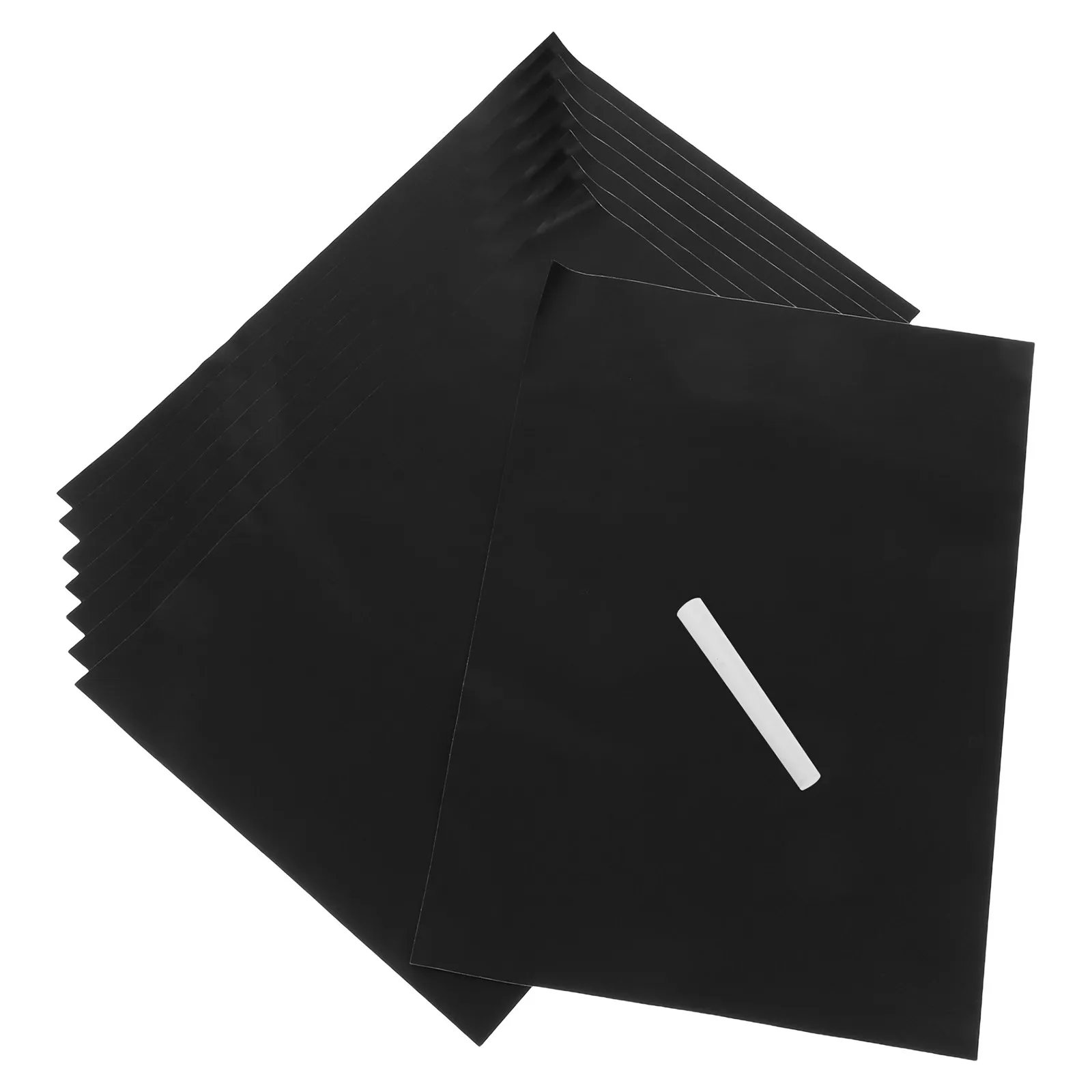 8pcs Removable Chalkboard Stickers, Matte Black PVC Labels for Jars, Canisters & Notice Boards, 30x20cm