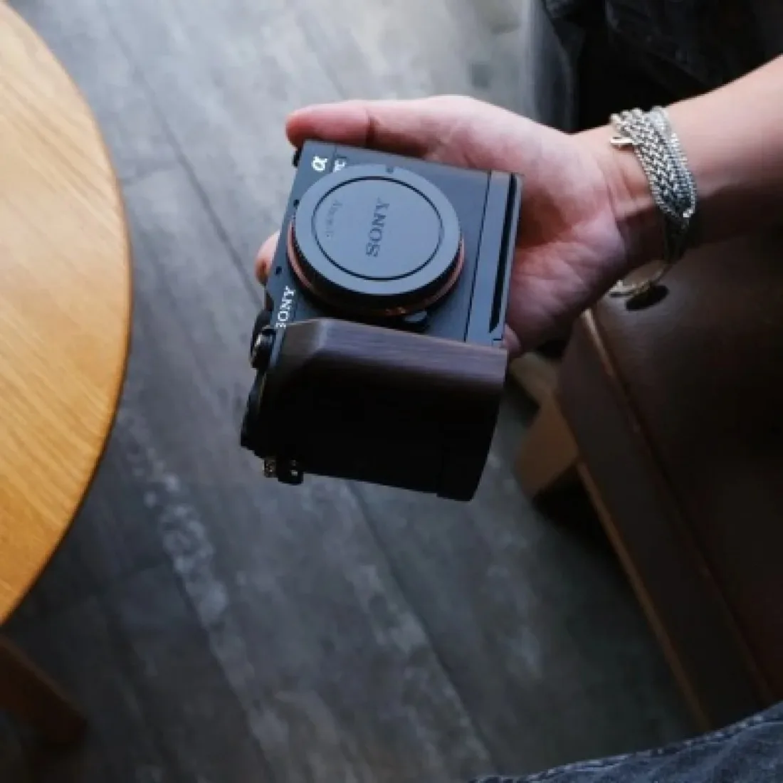 خشبية L نوع قوس ترايبود الإفراج السريع لوحة قاعدة قبضة المشبك مقبض لسوني A7C A7 C كاميرا رقمية Arca-السويسرية RSS ترايبود