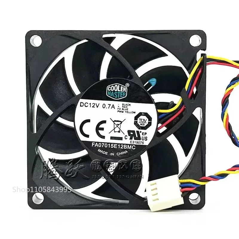 QM for Cooler Supreme FA07015E12BMC 12V 0.7A 7015 7CM 4-wire Temperature Controlled CPU Cooling Fan