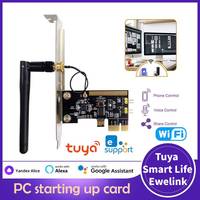 Wifi PC Power Switch Computer Remote Boot Startup Card Telecommuting PICE Work With Alexa Google Alice Ewelink Tuya Smart Life