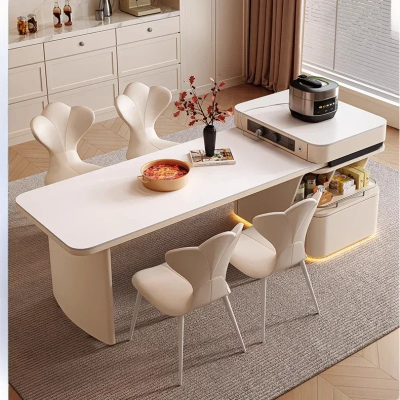Restaurant Storage Stove Table Nordic Italian Luxury Dining Tables Kitchen Expandable Lounge Tavoli Da Pranzo Trendy Furniture