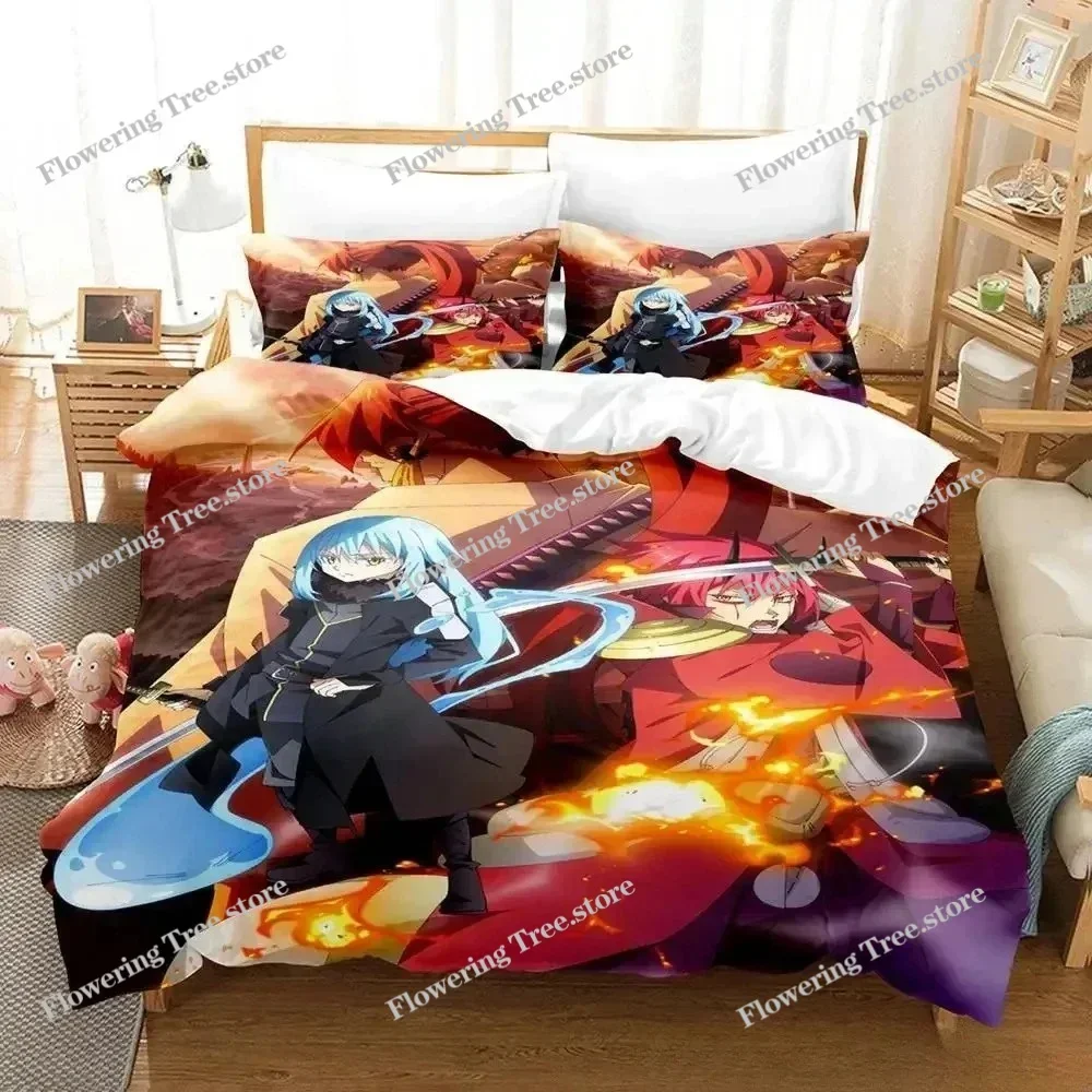 That Time I Got Reincarnated as a Slime Bedding Set Single Twin Full Queen King Size Bed Set Adult Kid Bedroom Duvet cover Sets