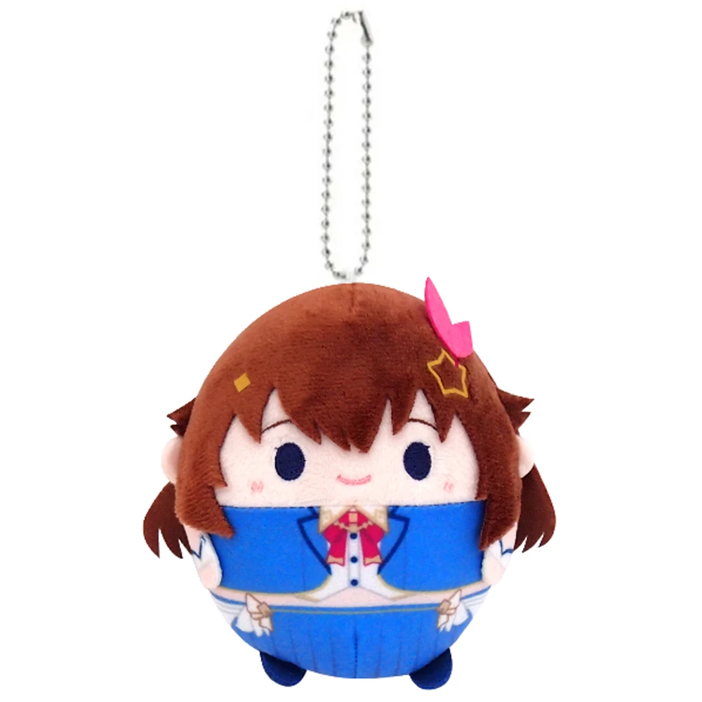 Cute Hololive Tokino Sora Round Mochi Mascot Plush Stuffed Keychain Keyholder Keyring Bag Pendant Doll Toy Kids Gifts 12cm