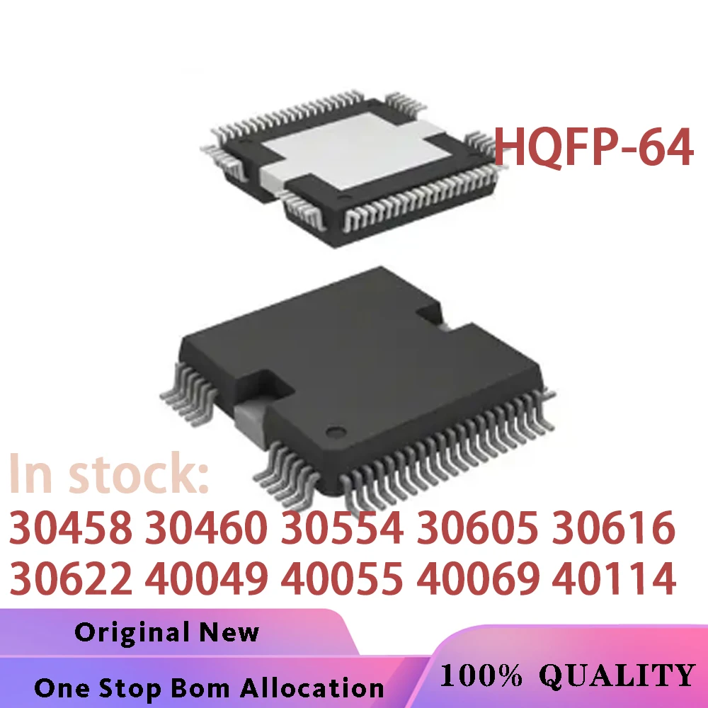 (5PCS)100% New 30458 30460 30554 30605 30616 30622 40049 40055 40069 40114 HQFP-64 Chipset