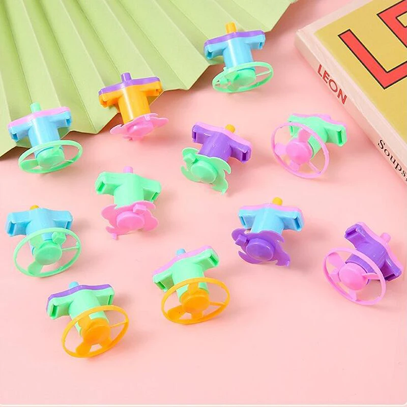 Mini giroscopio giratorio de velocidad de torsión para niños, regalo de Navidad de 10 piezas, recuerdos de fiesta de cumpleaños, recompensas de aula