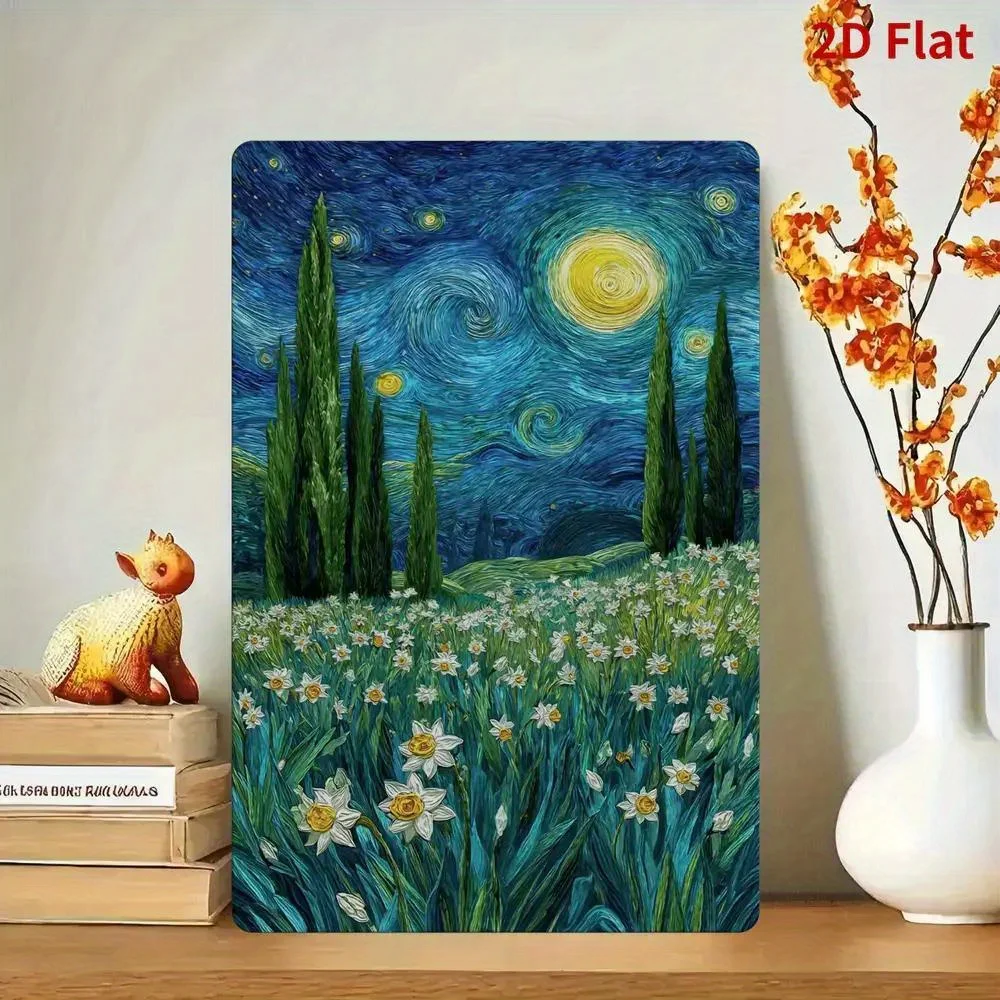 2D Flat, Two-Dimensional Plane, Two-Dimensional Plane—An Integrated Two-Dimensional Plane Artwork Depicting a Starry Sky Pattern