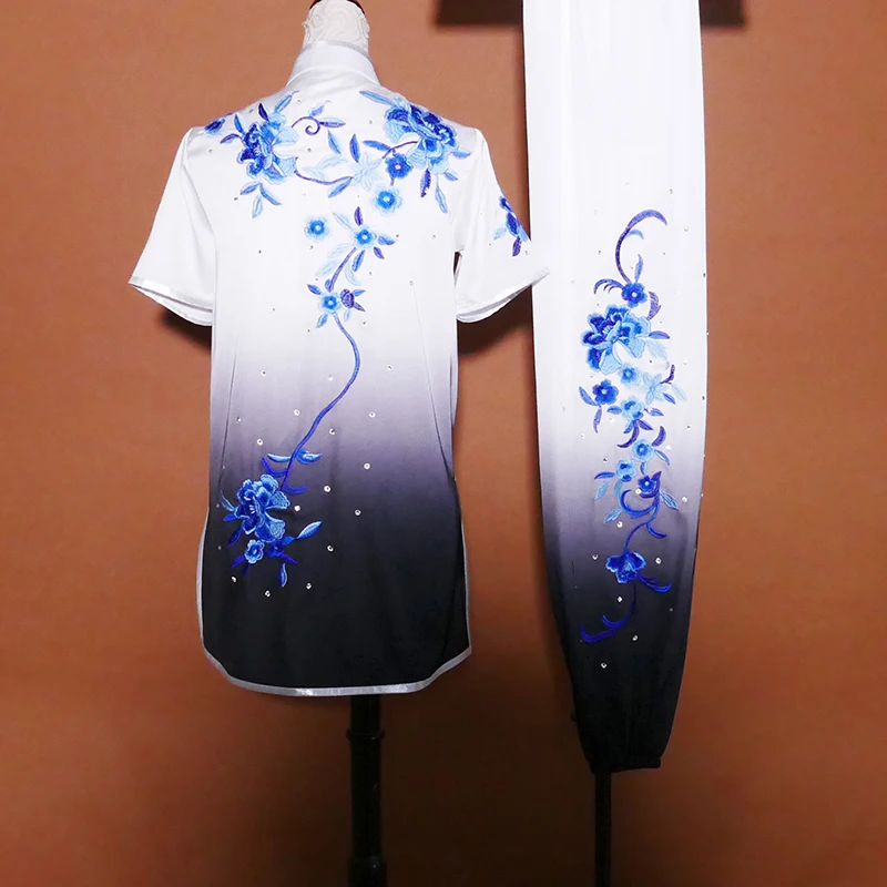 Custom Martial Arts Uniform Kung Fu Suit with Dragon Embroidery Southern Fist Long Fist Reinforced for KungFu Forms Competition