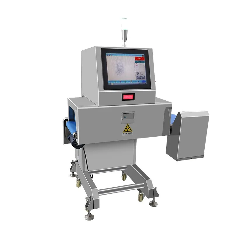 Prefabricated vegetable food foreign body detector High-precision student meal aluminum bag detector