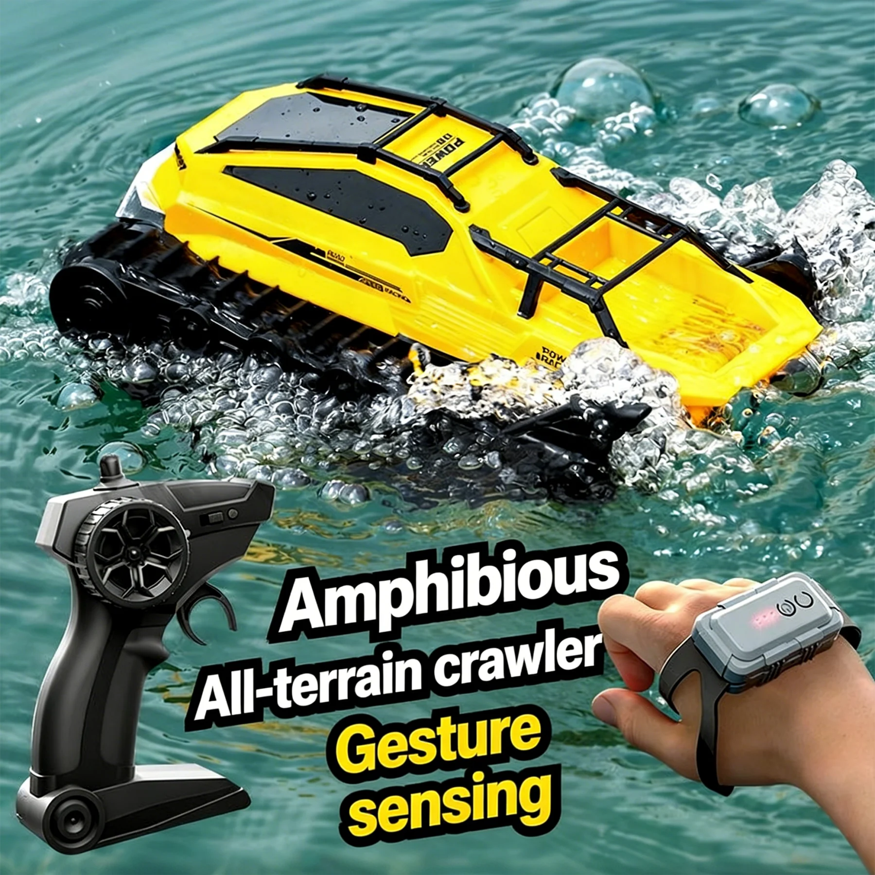 

Радиоуправляемый танк-амфибия JJRC Q183 на гусеничном ходу, внедорожник на пульте управления, водонепроницаемая игрушка для детей, подарок