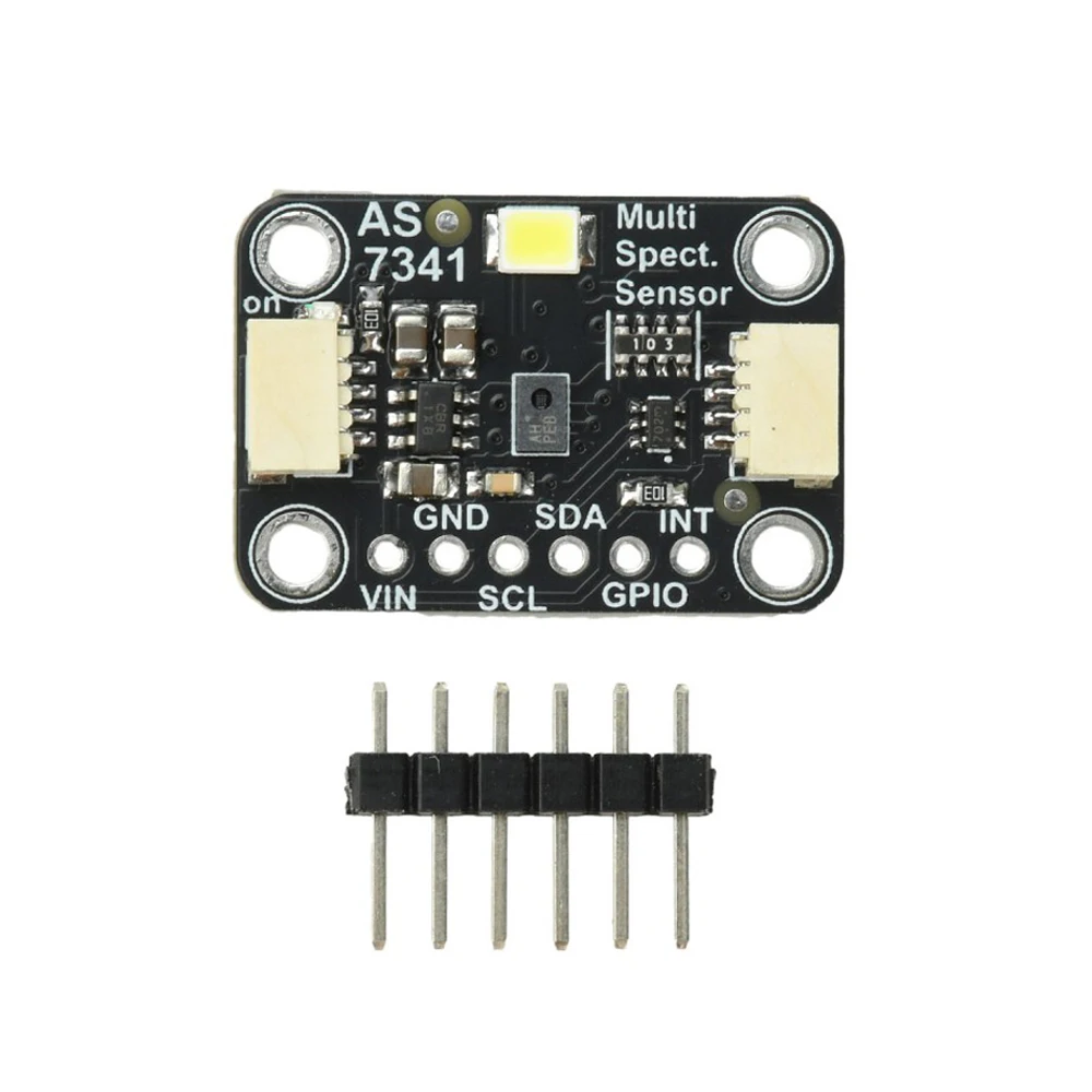 AS7341 11CH Spectral Color Sensor Breakout Board I2C 3.3V-5V Light Flicker Detection for Color Recognition Spectral Analysis