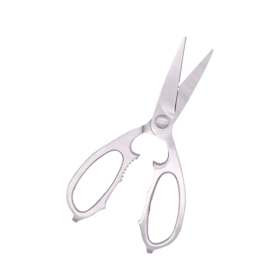 All-steel Integrated Stainless Steel Scissors Multi-functional Kitchen Scissors Household Fish-killing Chicken Bone Tools