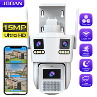 JOOAN 15MP Three Lens WiFi IP Camera Outdoor Three Screen Security Camera Two Way Audio Human Detection CCTV Video Surveillance