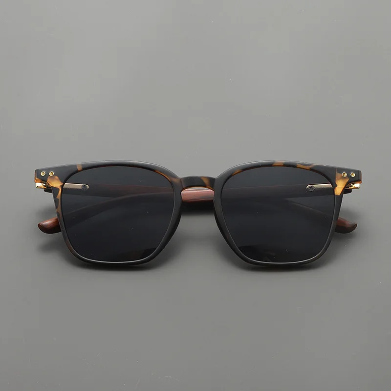 Sonnenbrille mit Schildpatt-Holzmaserung-Rahmen für Damen, Sommerlicher Sonnenschutz, Hochwertige Fahrbrille für Herren – Detail 4