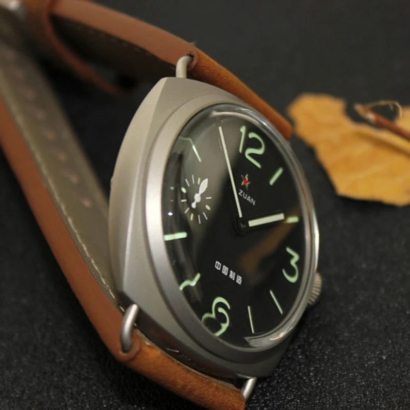 DUGARY China Aviation Chronograph mechanical watch1963 For Men Brand Pilot Waterproof Canvas Fashion Unique Military Male Watch