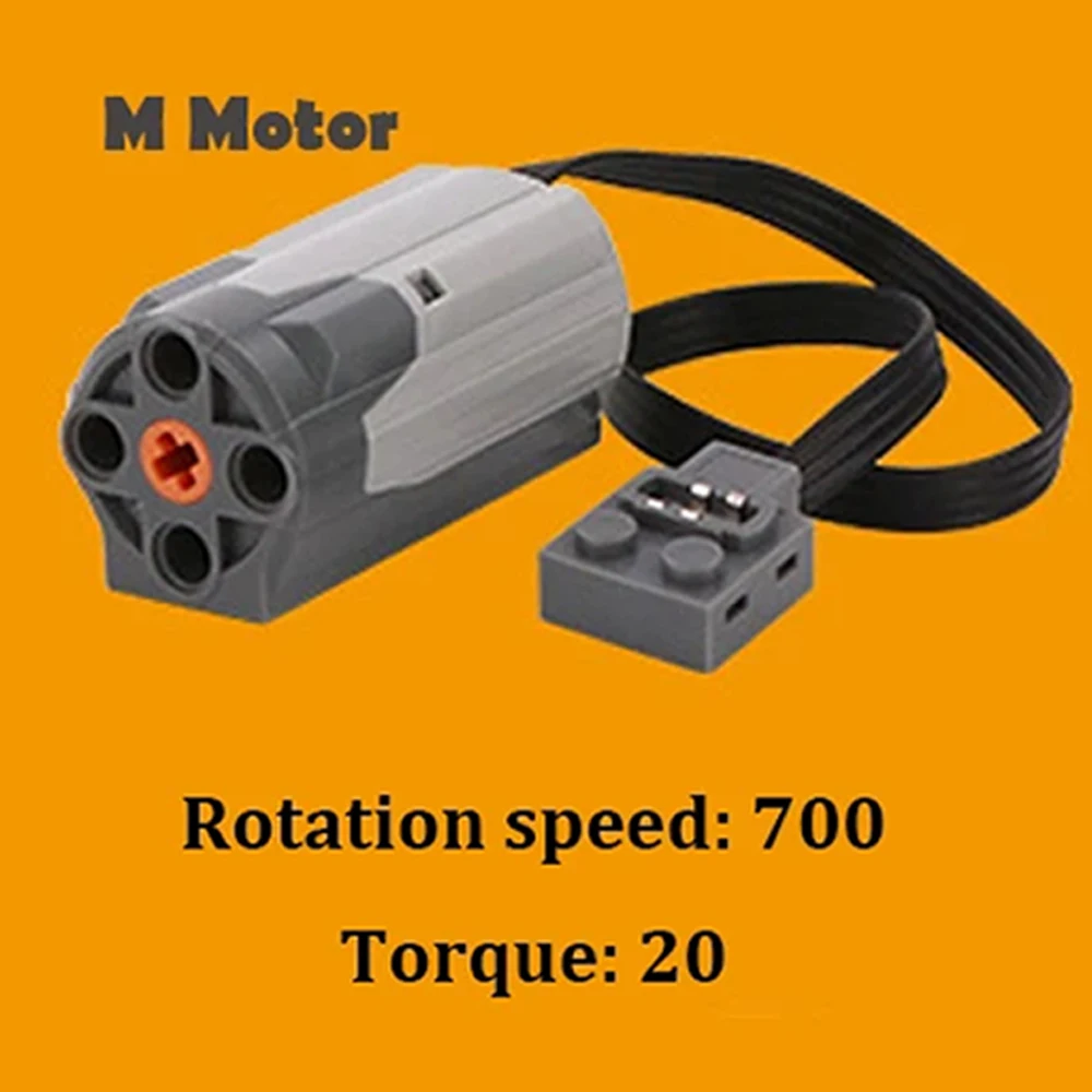 Motor 8883 m para legoeds, funções de energia de alta velocidade, blocos de construção, motor elétrico de 600 rpm para carro moc/trem, brinquedos técnicos diy