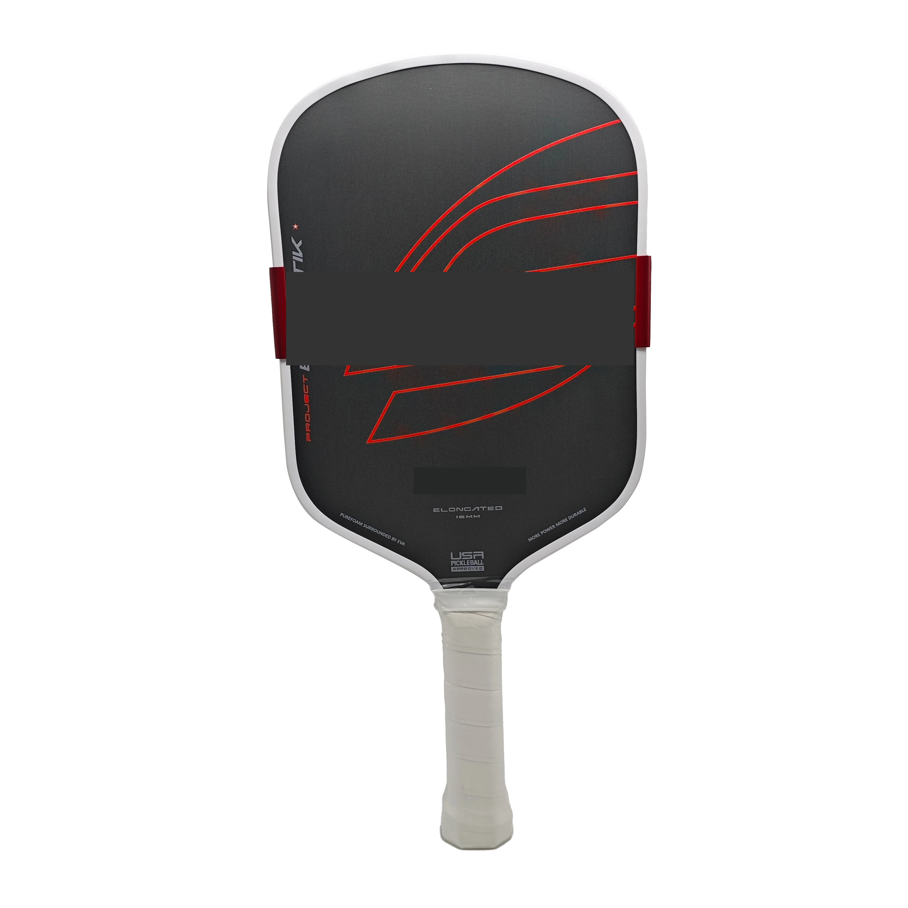 USA Approved 16mm Thickness Toray T700 Carbon Fiber with EVA Foam Edge Thermoformed Construction Pickleball Paddle