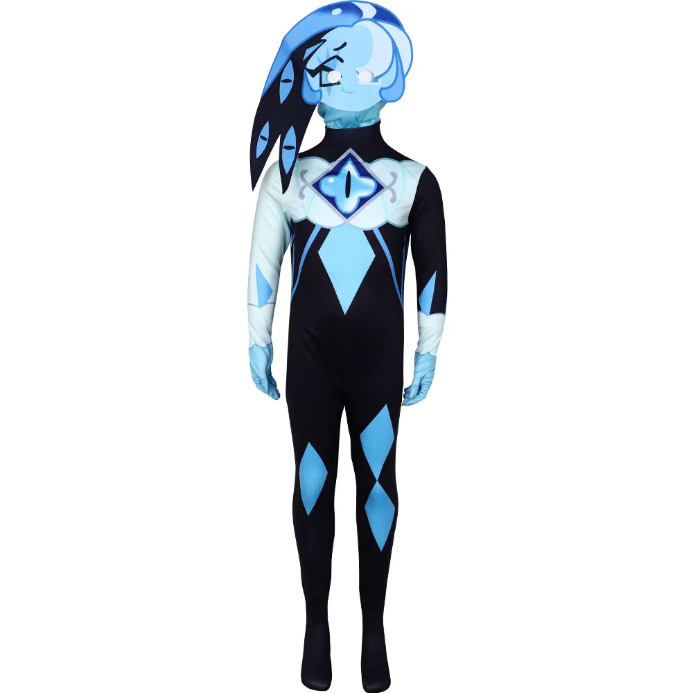 Bla adow Milk Cookie Gingerbread Man  Jumpsuit Stage Performance Role-plang Costume loween Character Costume