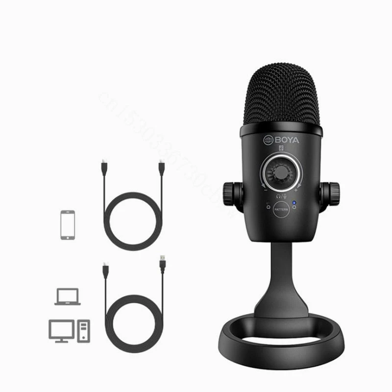 BOYA BY-CM5 Audio Usb Microphone Microphones Laptop Mikrofon Streaming Smartphone Mic Microphone for Pc Condenser Professional