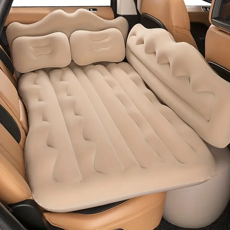 Inflatable Car Air Mattress Backseat Camping Mat Bed Portable Travel Sleeping Pad For Adults Kids Outdoor Home Use