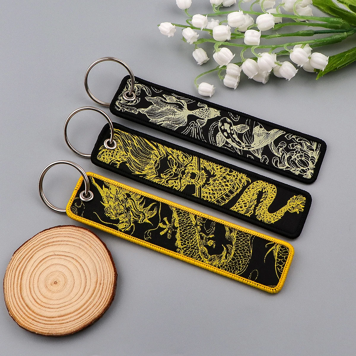 Cute Cat Embroidery Key Fobs A - Embroidery Quote ulasan dan harga