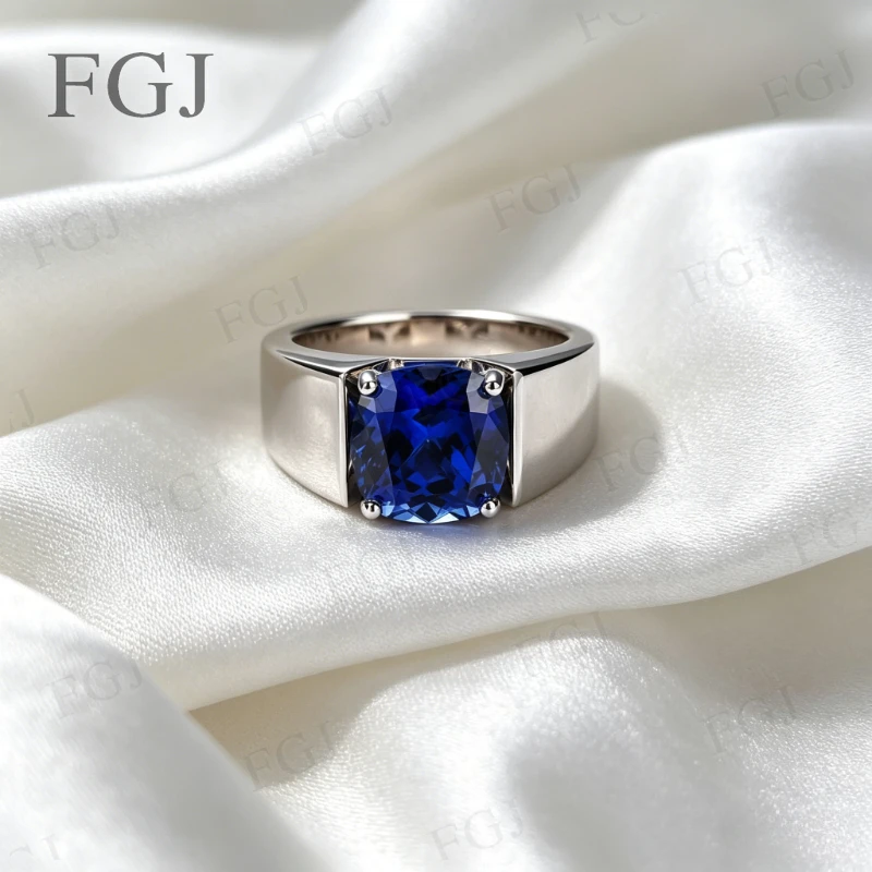 

5ct Moissanite/Lab Grown Gemstone Rings For Men 925 Sterling Silver VVS1 Fashion Gifts Engagement Wedding High Quality Jewelry