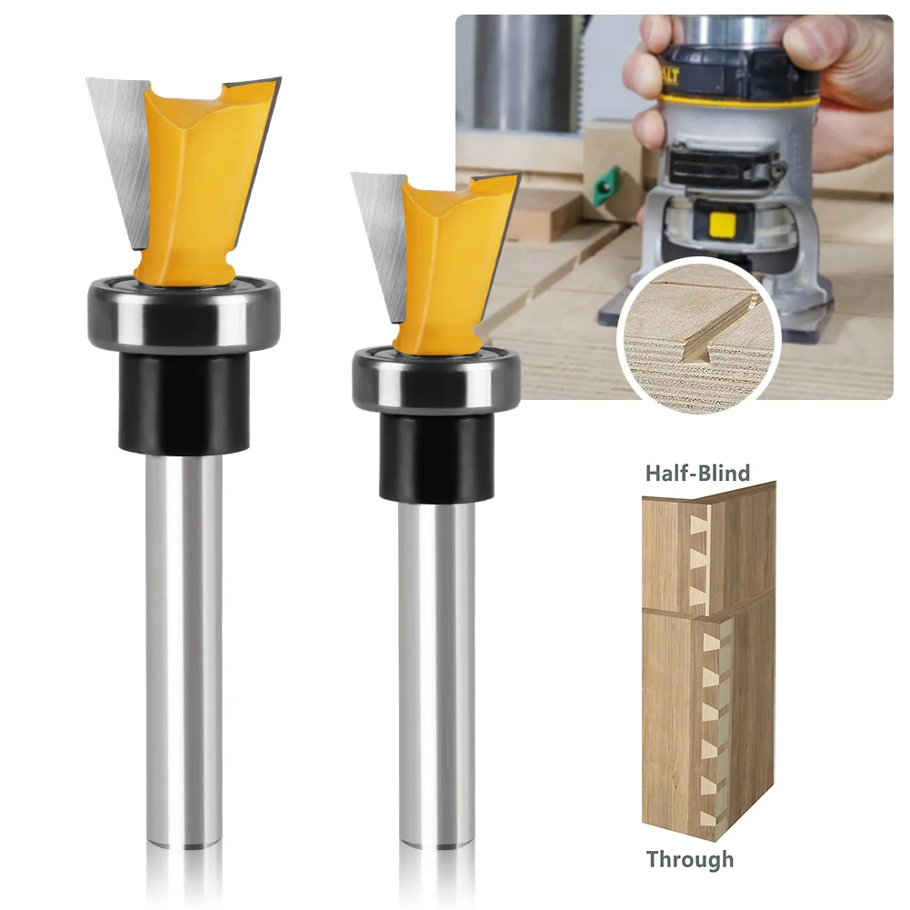 1 PC 1/4in 6mm Shank Pattern Bit Router Bit Carbide Cutter Fresas Para Router Madera Fresas Para Tupia De Madeira