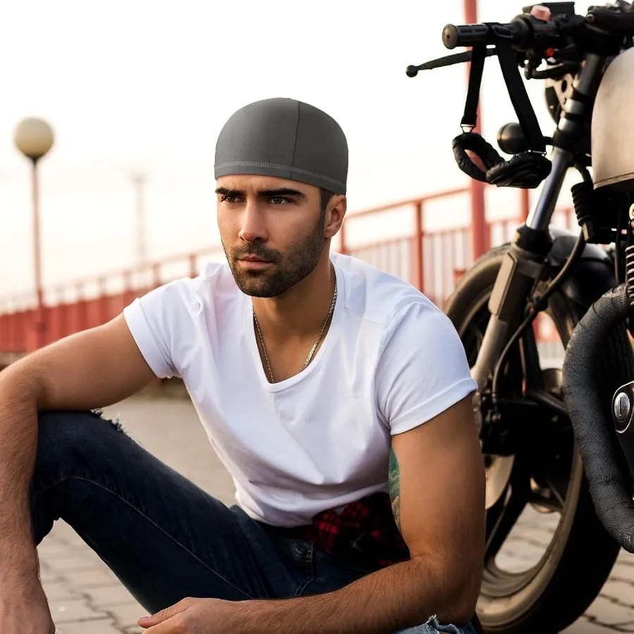 Boao 6 قطع قبعات جمجمة تبريد خوذة قبعة صلبة بطانة العرق فتل الجري قبعة ركوب الدراجات للرجال والنساء #2