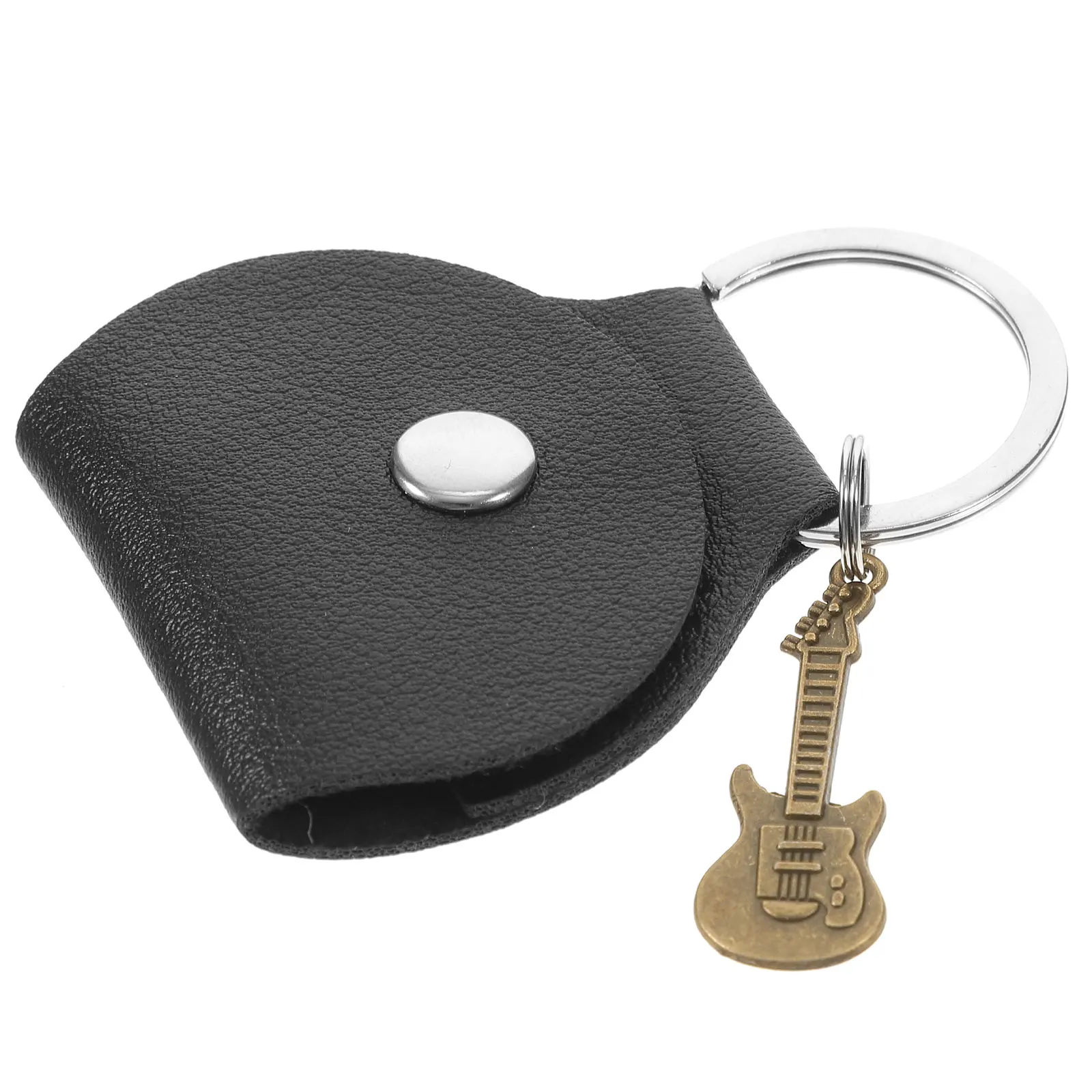 

Pick Storage Bag Guitar Organizer Picks Keychain Holder Case Holders Cases Pu Travel