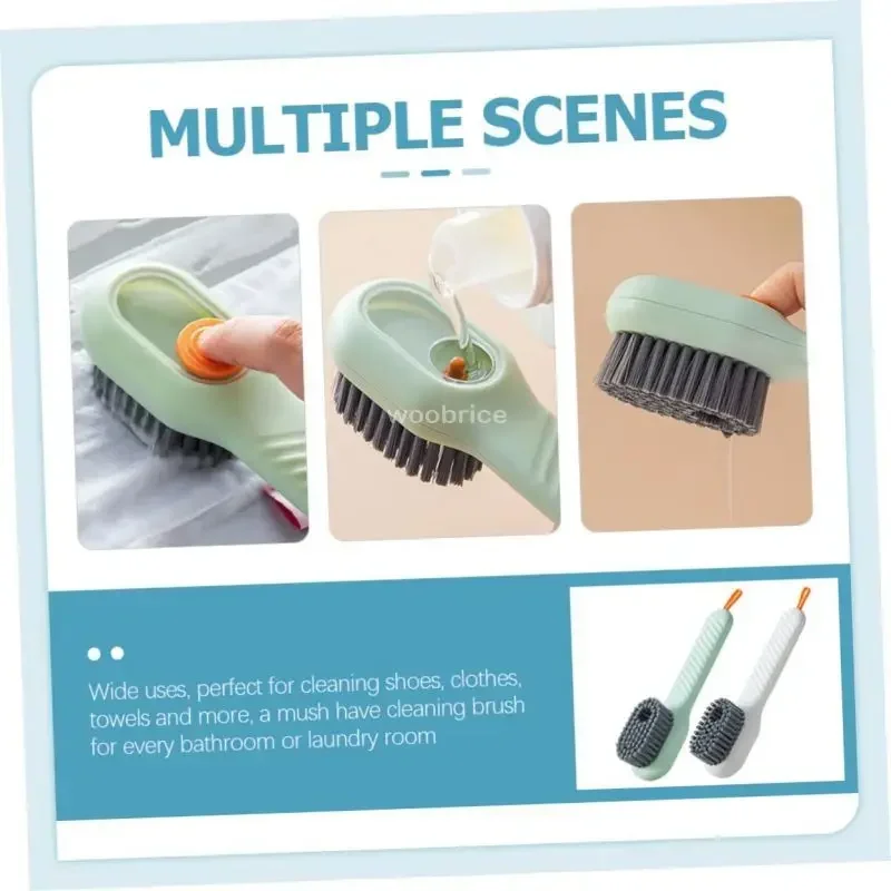 Fashion Multifunction Shoe Brush Soft Bristled Liquid Filled Up Wash Shoe Cleaning House Accessories Clean Kitchen Tools