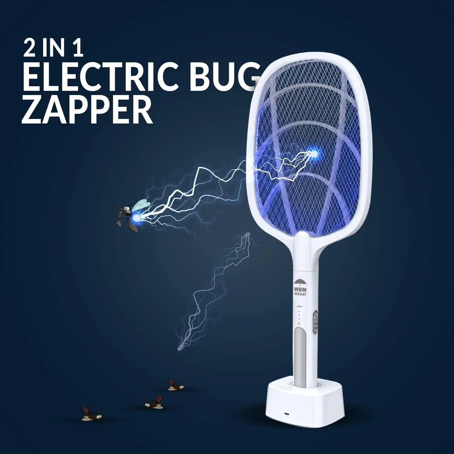 Bug Zapper, Mosquitoes Trap Lamp & Racket