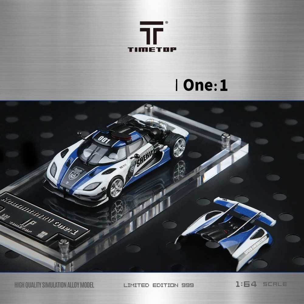 **الطلب المسبق ** Time Top TT x Time Micro TM 1:64 One 1 Police Livery Diecast Model Car