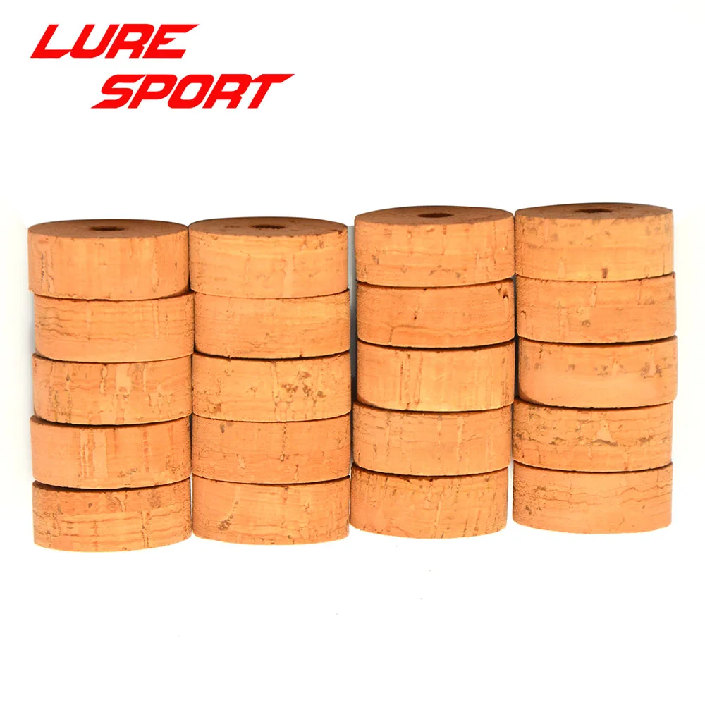 LureSport 20 sztuk AA pierścień korkowy gumowy pierścień korkowy 1 1/4 "x 1/2" x1/4 'pręt naprawa elementów budowlanych akcesoria zrób to sam