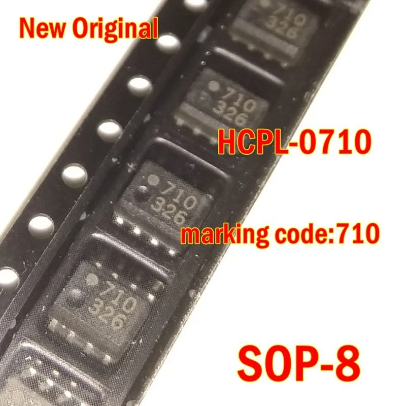 

10Pcs to 500Pcs New Original Hcpl-0710 Sop-8 Marking Code:710 40 Ns Prop Delay, So-8 Optocoupler