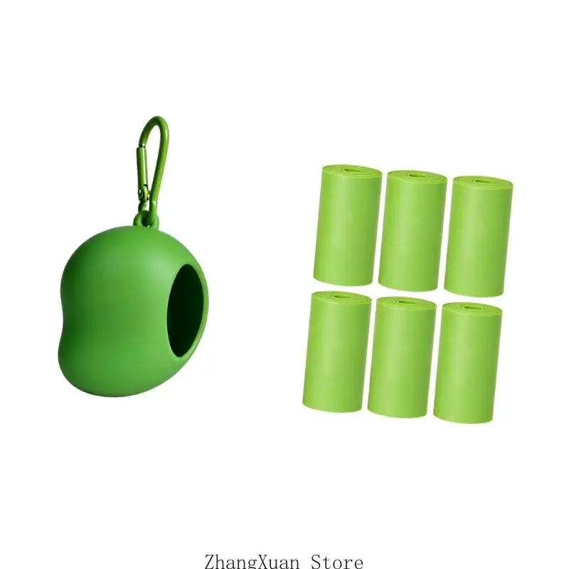 Tragbares Hundekotbeutelspender-Set mit 6 Beutelrollen, hängender Beutelhülle für Parkzeit, Reisetransport und täglichen – Detail 8