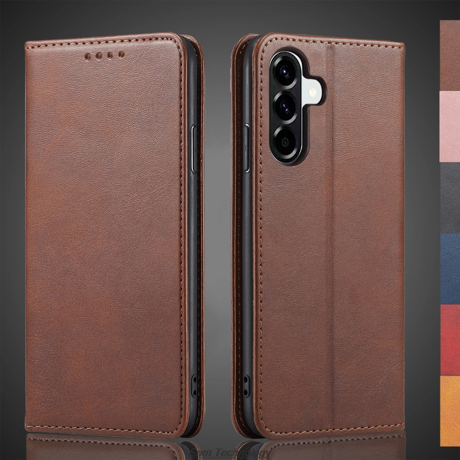 

Magnetic attraction Leather Case for Samsung Galaxy A56 SM-A566 6.7" Holster Flip Cover Case Wallet Phone Bags Capa Fundas Coque
