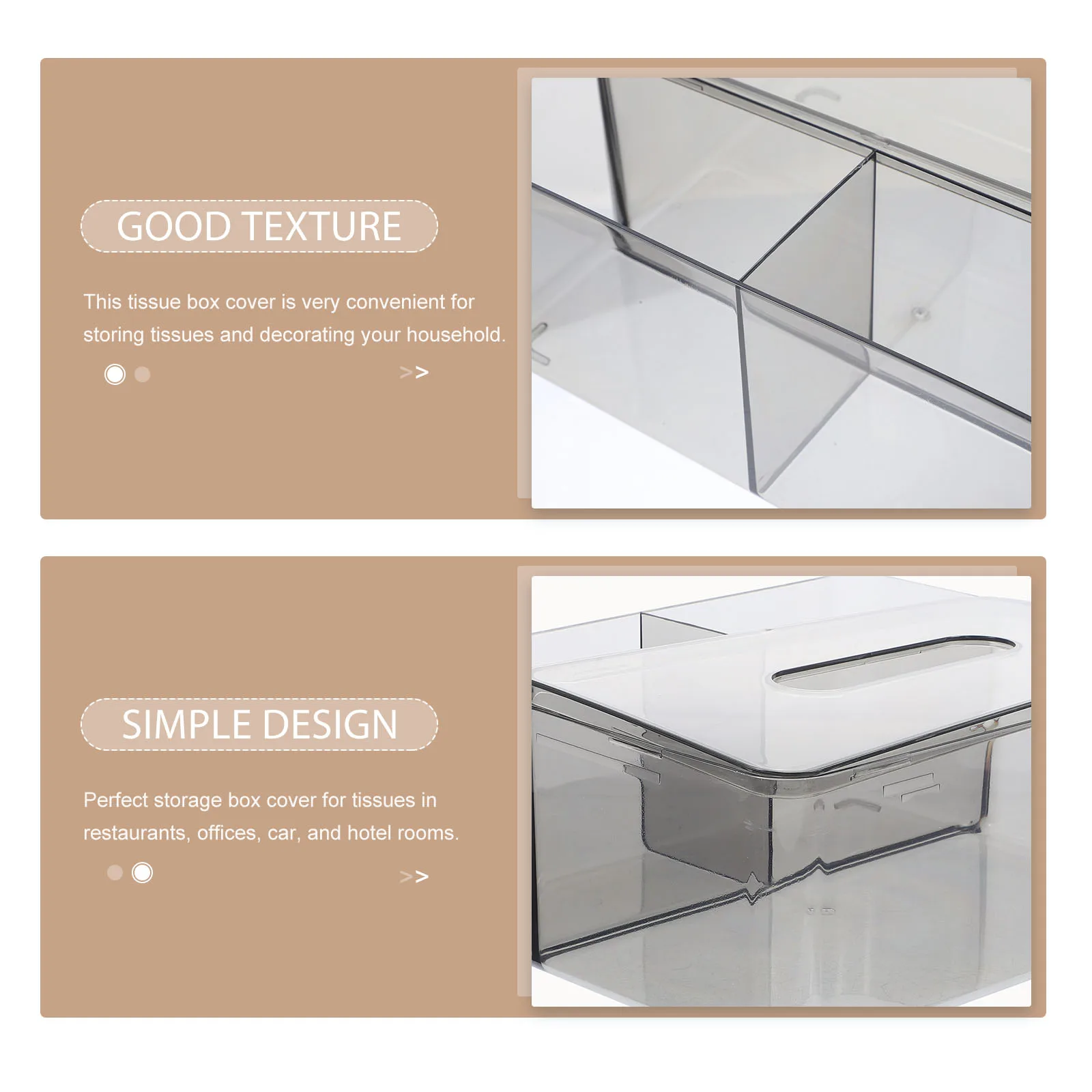

Storage Box Napkin Organizer Modern Decor Tissue Holder Bathroom Case Decorative Facial Paper
