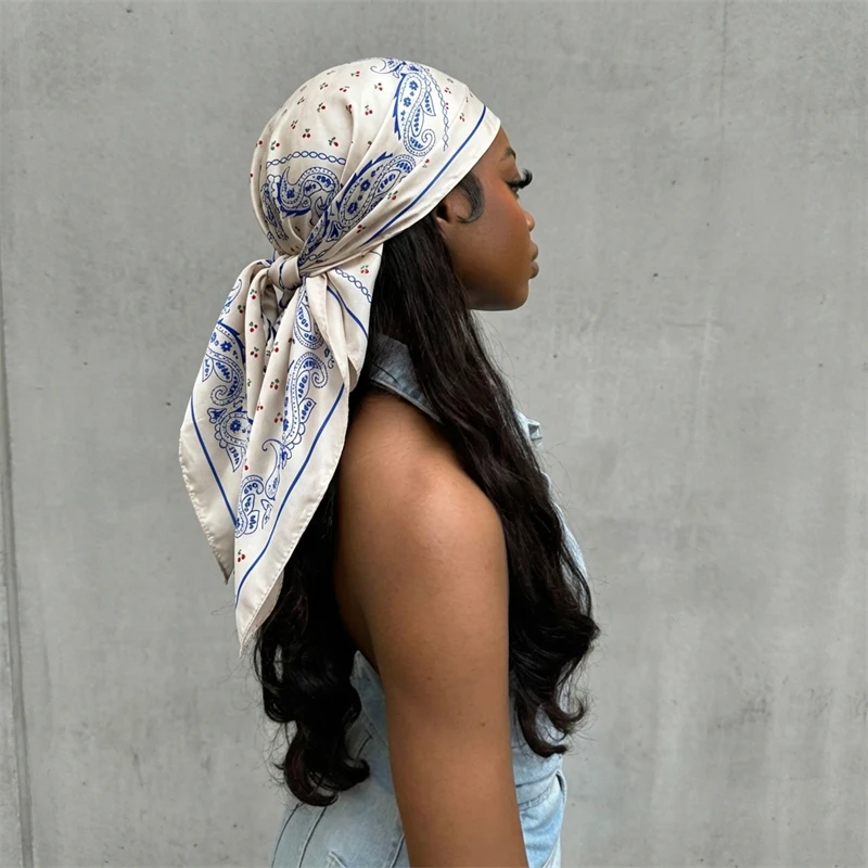 Foulard carré en Satin pour fe - Face Scarf Mask avis et prix