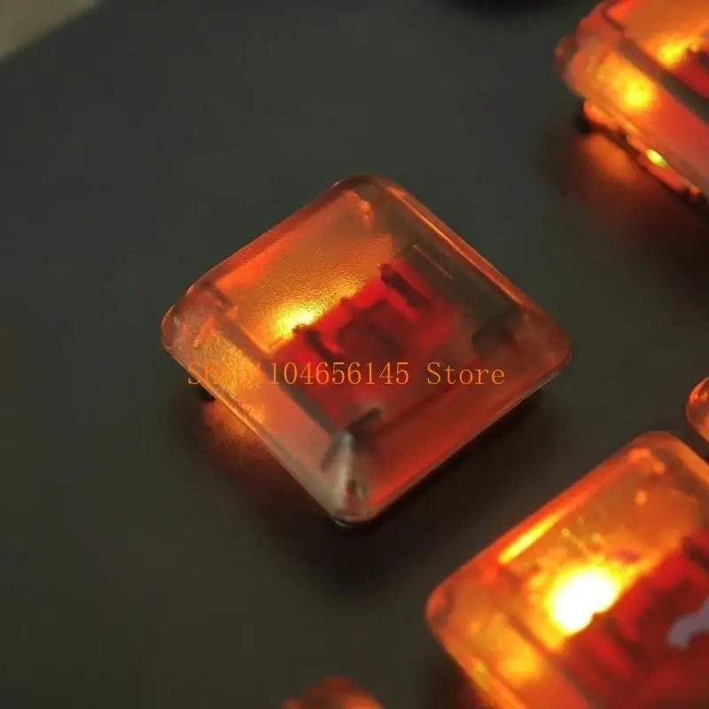 5asd 10/20PCS Tastenkappen 1U Standard transparente schwarze Tastenkappen verbessern Tippen für mechanische Tastaturen G813